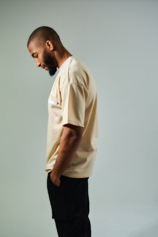 T-SHIRT SUPER PRODIGE BRODÉ - Beige