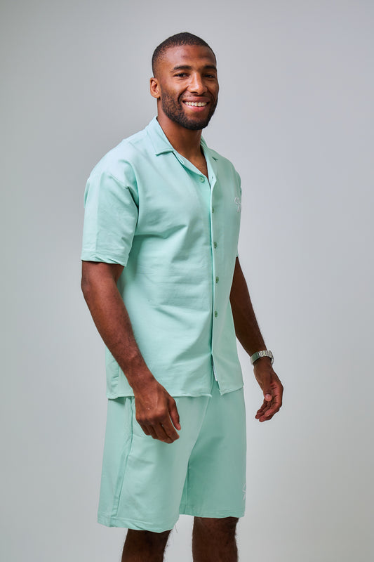ENSEMBLE SHIRT & SHORT SIGNATURE SP - Mint