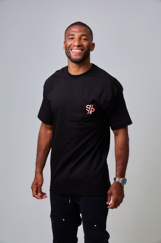 T-SHIRT MMA - Noir/ Rose