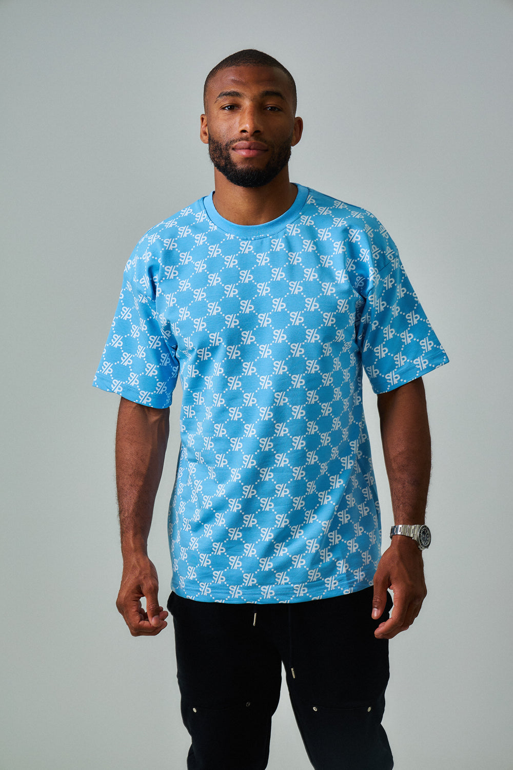 T-SHIRT MONOGRAMME SP - Bleu