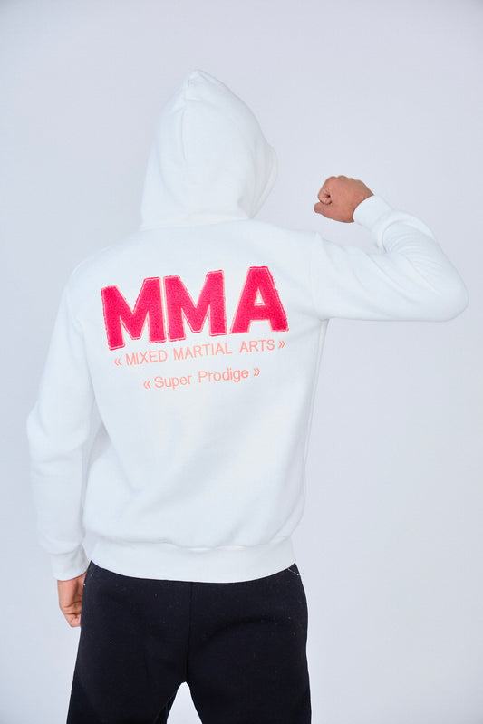 SWEAT SUPER PRODIGE FLEECE MMA - Blanc