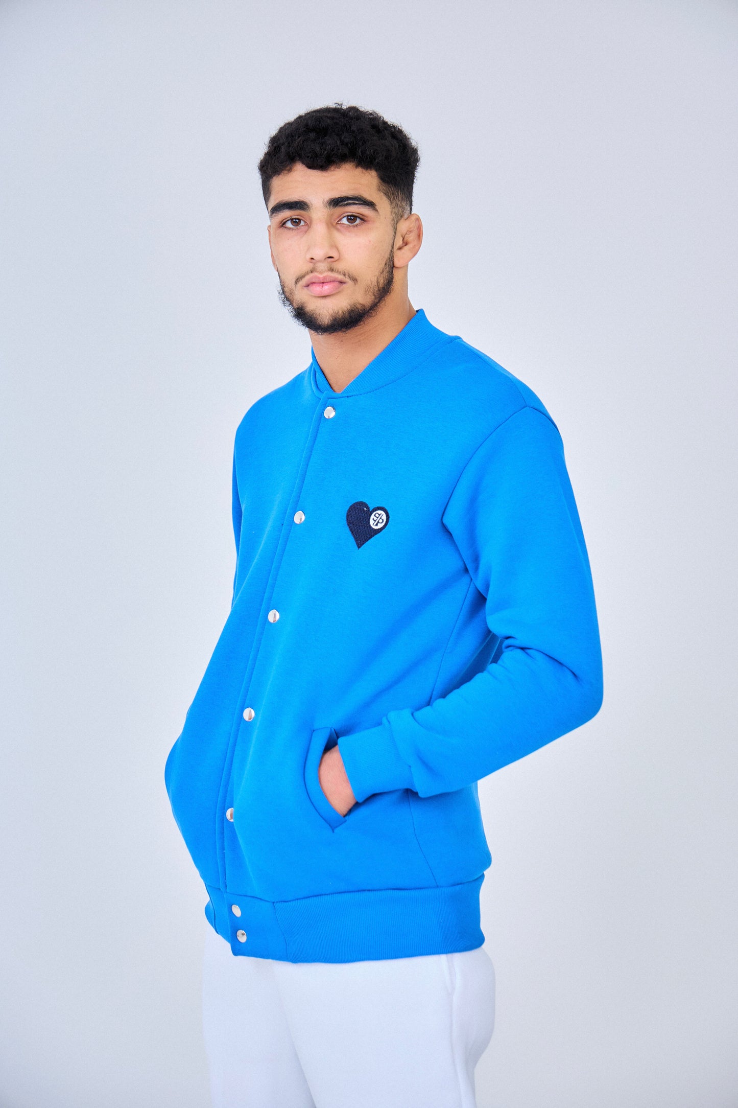 Bombers Heart SUPER PRODIGE Brodé - Blue