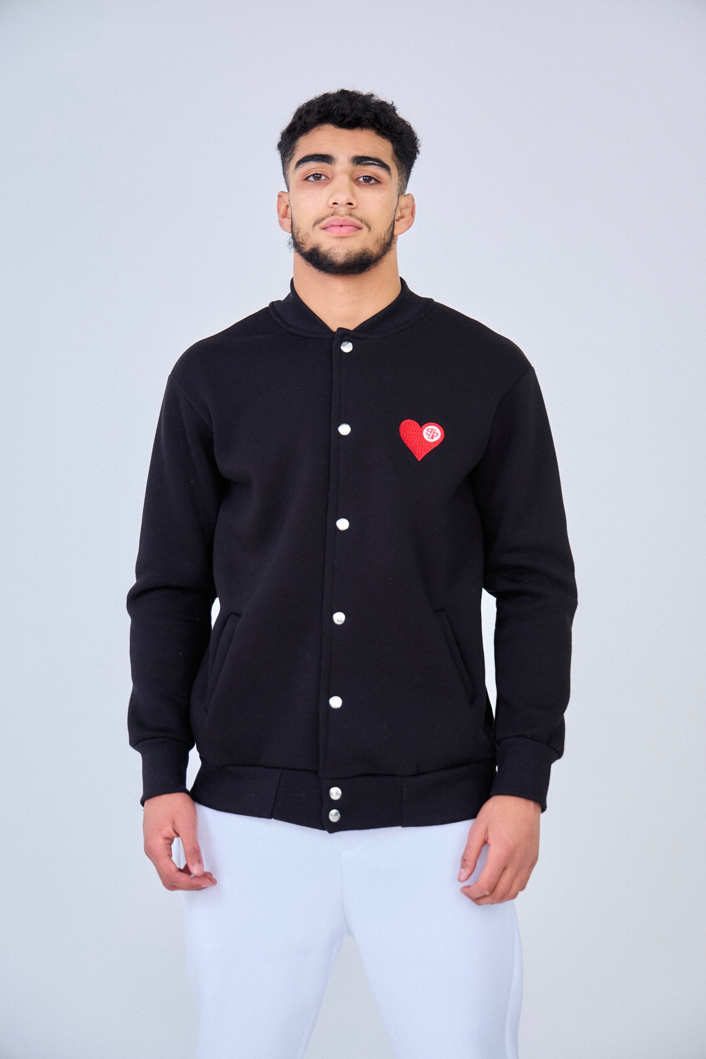 Bombers Heart SUPER PRODIGE Brodé - Noir