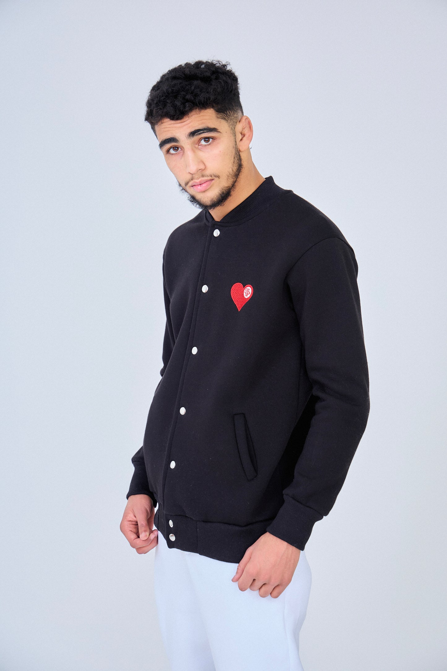 Bombers Heart SUPER PRODIGE Brodé - Noir